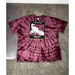 Vintage Tie-Dye T-Shirt Size 3XL T-Rex Fail #206 T-Rex Can't Do Push Ups
